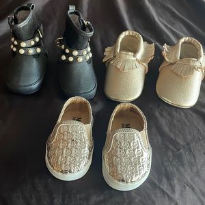 Michael Kors , Romirus and Stuart Weitzman infant shoes .